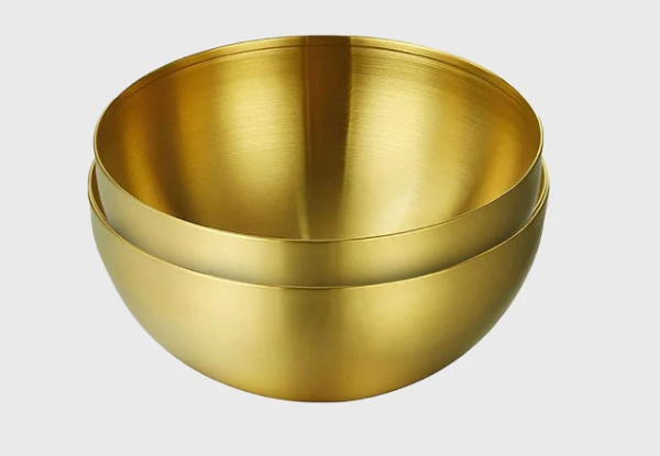 Soga 15cm Two-Piece Gold Salad Bowl