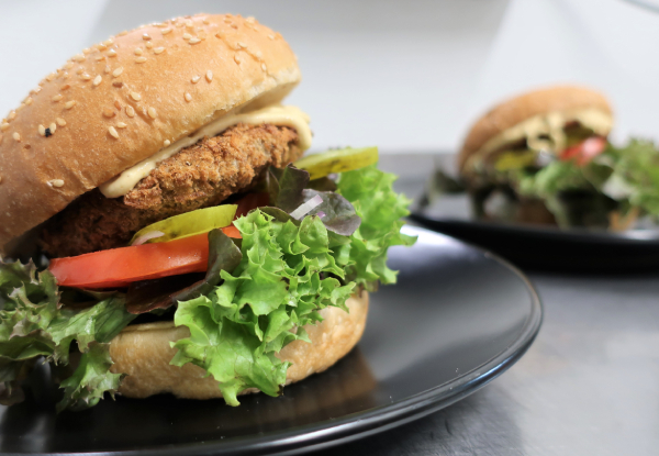 Two 100% Meat-Free Burger Meals - Options for One, Three, or Four Burger Meals - Valid for Dinner Only