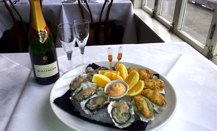 $127 for a Dozen Fresh Oysters & a Bottle of Bollinger Champagne (value up to $220)