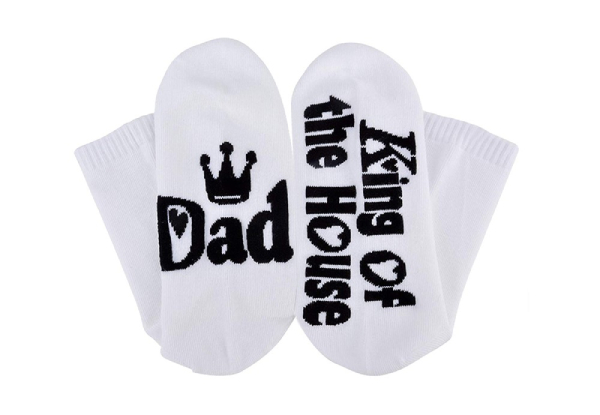 Two-Pack of Father's Day Socks - Two Styles & Three Colours Available with Free Delivery