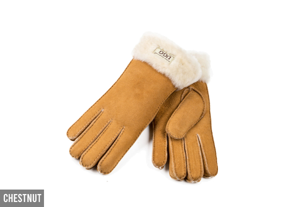 OZWEAR UGG Turn Cuff Gloves - Two Colours & Four Sizes Available