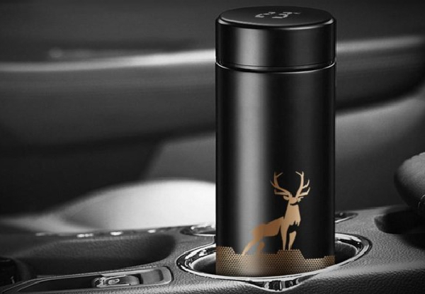 500ml Stainless Steel Thermos Flask with Digital Temperature Display - Four Colours Available