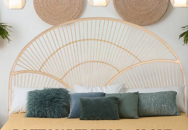 Rattan Headboard Range - Available in Four Styles, Three Colours & Three Sizes