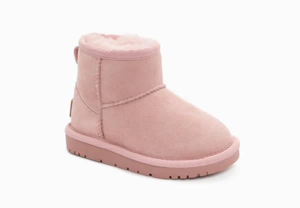 Ozwear Ugg Kids Water-Resistant Mini Boots - Six Sizes & Four Colours Available
