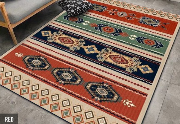 Bohemian Carpet - Available in Four Colours & Four Sizes