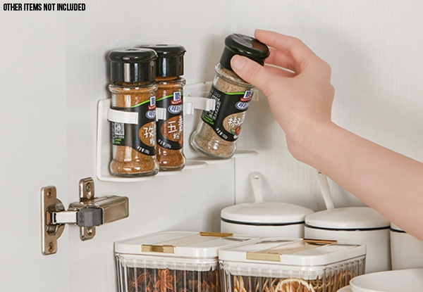 Self-Adhesive Kitchen Spice Rack  - Two Colours Available & Option for Two