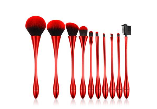 Ten-Piece Makeup Brush Set - Two Colours Available