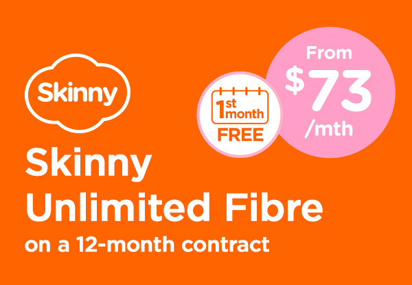 One Month of Broadband Free When You Join Skinny on any Broadband Plan