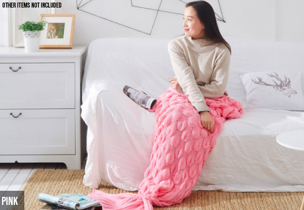 Soft Mermaid Tail Blanket for Adult & Kids - Two Sizes & Eight Colours Available