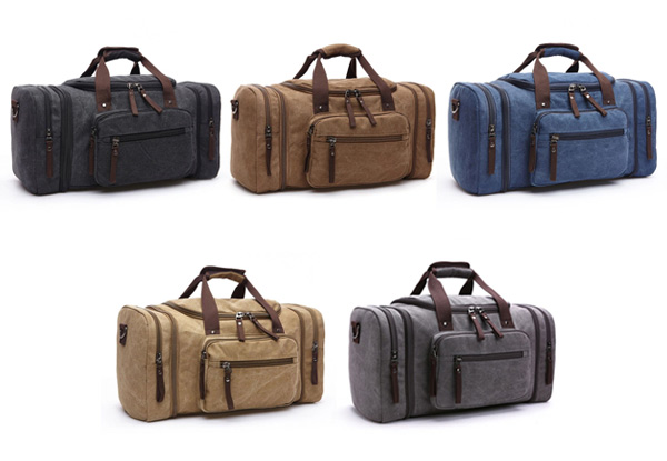 Canvas Duffle Bag - Five Colours Available