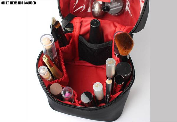 Barrel Shaped Travel Makeup Organiser - Five Colours Available