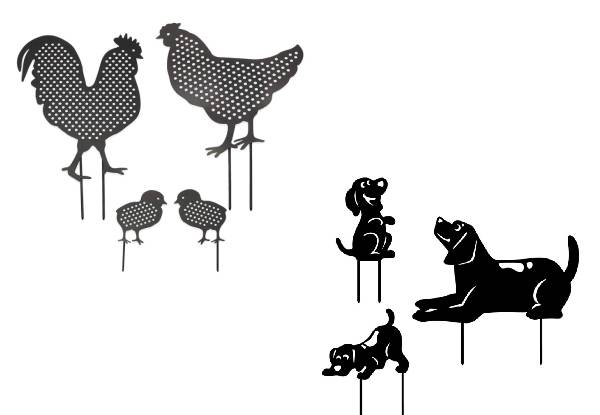 Multi-Pack Animal Yard Art Decor Range - Six Options Available