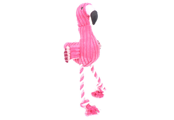 Flamingo Squeaky Dog Toy