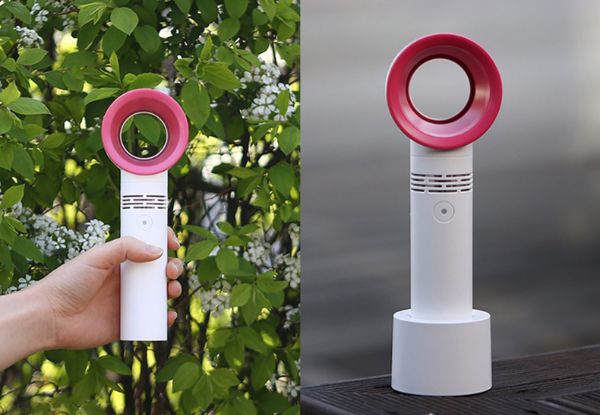 USB Rechargeable Hand-Held Mini Fan - Two Colours Available & Option for Two