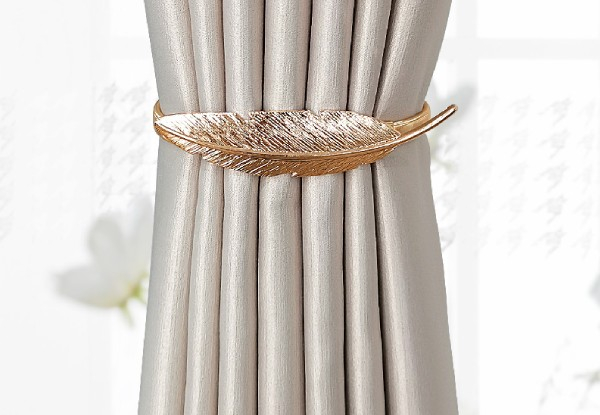 Feather Curtain Tieback - Available in Two Colours & Option for Two or Four-Pack