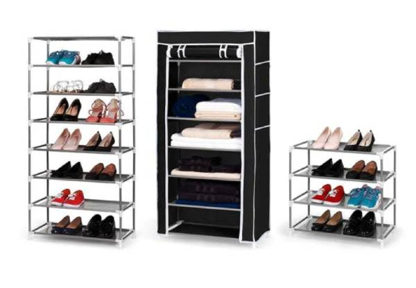 Eight-Tier Fabric Shoe Storage