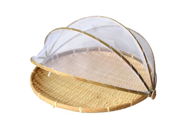 Set of Three Bamboo Food Covers