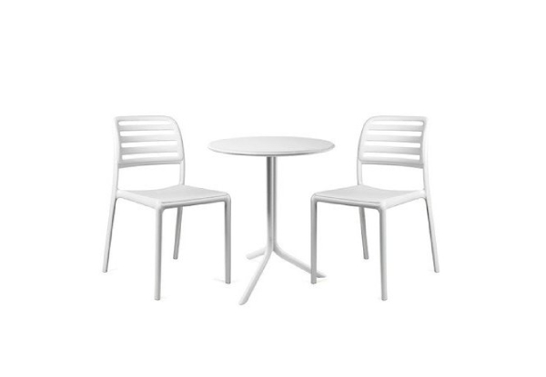 100% Recyclable Balcony Table & Chair Three-Piece Set - Three Colours Available