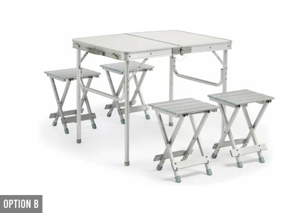 Outdoor Picnic Table & Four-Piece Chair Set Range - Two Options Available