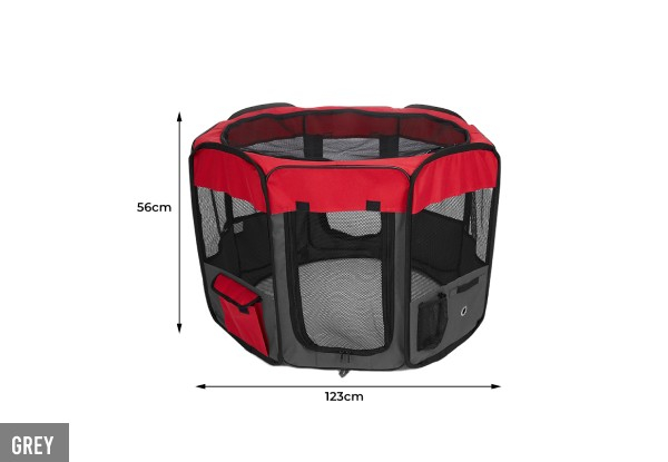 PaWz Eight Panel Pet Playpen - Two Colours & Three Sizes Available