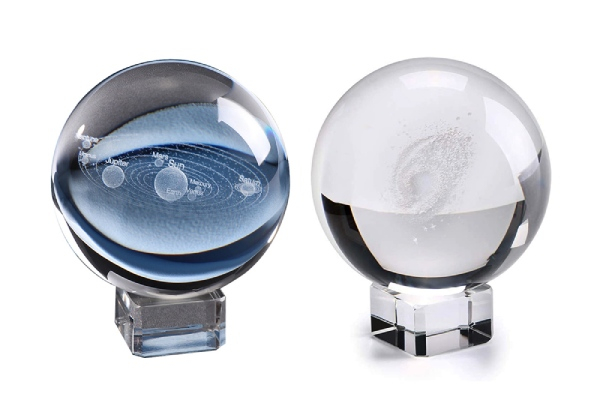 3D Crystal Ball With Stand - Two Options Available & Option for Two-Pack
