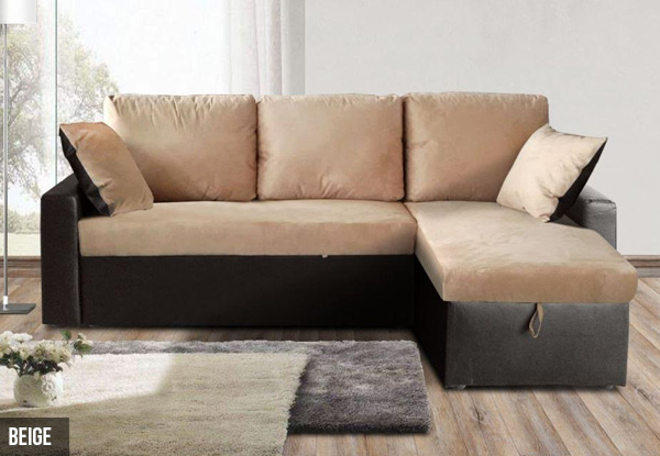 Storage Three-Seater Sofa - Three Colours Available