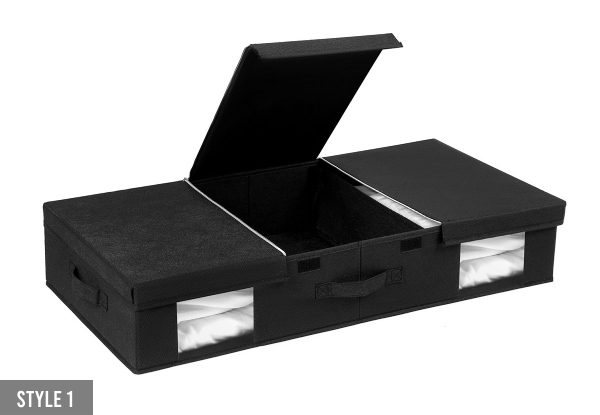 Under Bed Storage Box with Lid - Two Styles Available