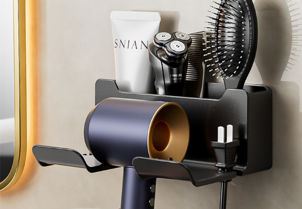 Wall-Mounted Hairdryer Holder