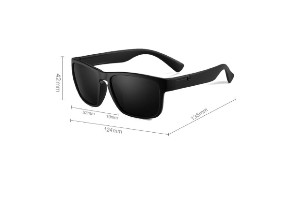 Men's Dark Blue Smoke Polarized Sunglasses