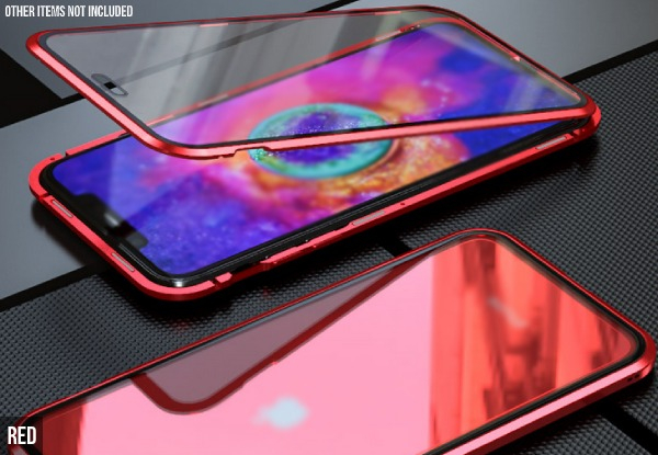 Clear Tempered Glass Magnetic Case Compatible with iPhone 11 Series - Three Colours & Three Options Available