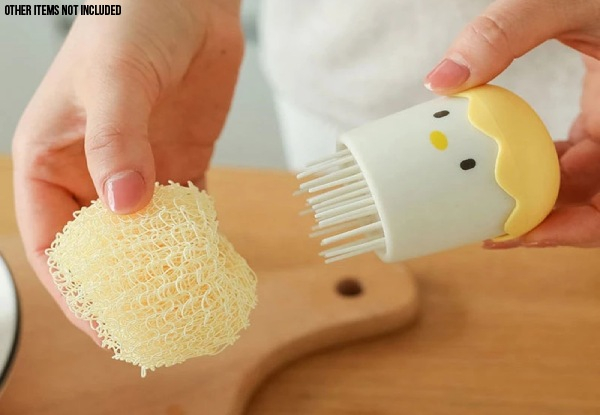 Detachable Eggshell Nano Washing Brush incl. Two Brush Head Replacements - Two Colours Available