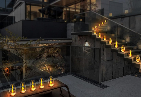 Six-Pack Solar Flameless Candle Tea Light