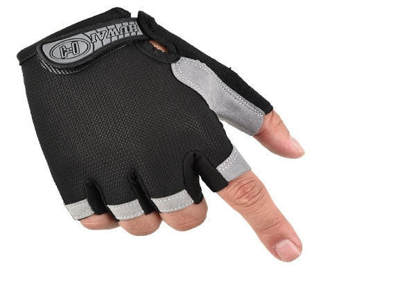 Fingerless Foam Pad Cycling Gloves - Two Sizes Available