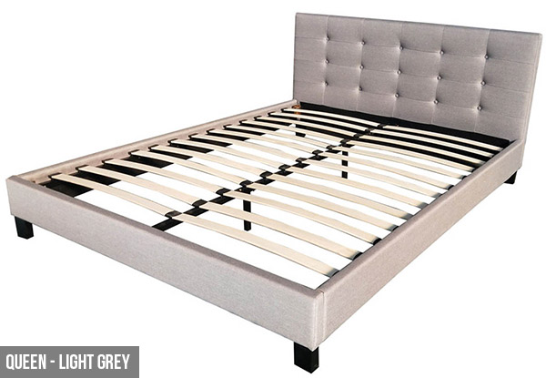 Luxury Fabric Bed Frame with Headboard - Single, Double & Queen Available