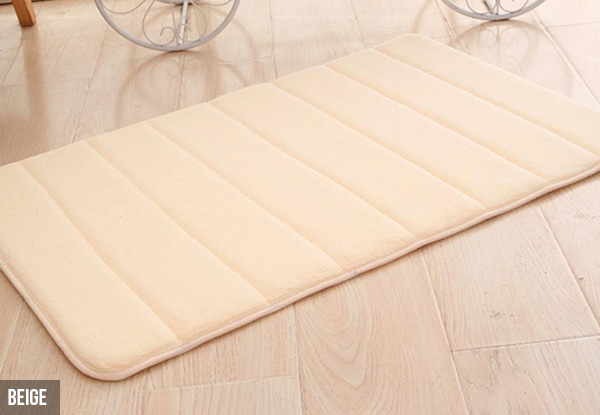 Memory Foam Bath Mat - Two Sizes and Six Colours Available with Free Delivery