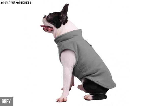Pet Fleece Body Vest - Eight Colours & Four Sizes Available
