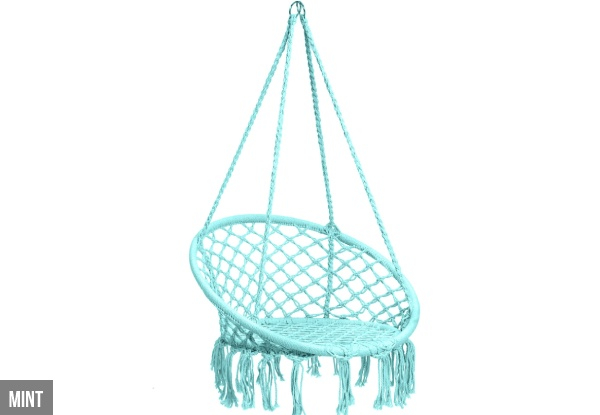 Macrame Hanging Chair - Four Colours Available
