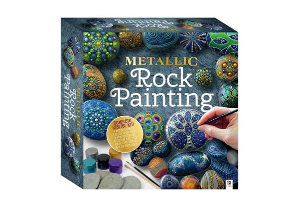 Metallic Rock Painting Box Set