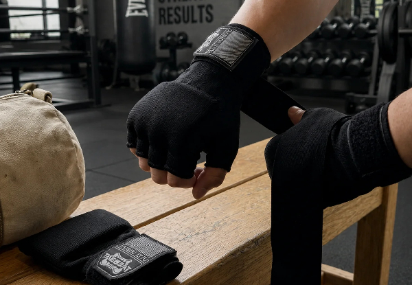 Half Finger Gel Boxing Inner Hand Wrap