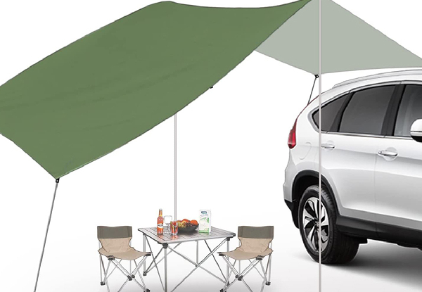 Car Awning Sun Shelter Tent - Available in Three Colours & Three Sizes