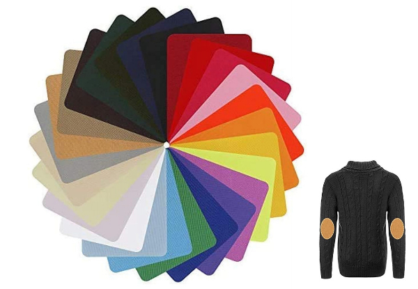 29-Piece Clothing Repair Iron-On Patch Kit