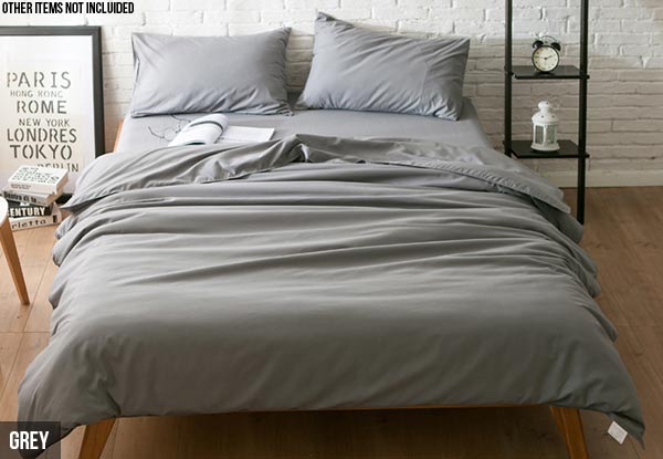 Four-Piece Super Soft Queen Duvet & Sheet Set - Four Colours Available