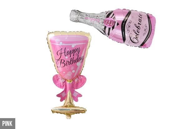 Two-Piece Celebration Helium Balloon Set - Three Colours Available with Free Metro Delivery