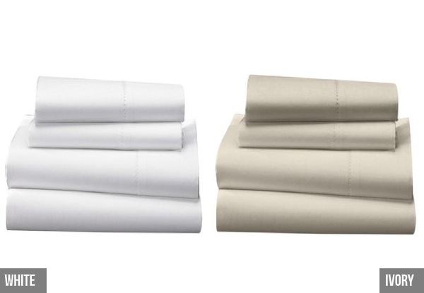 1000TC 100% Egyptian Cotton Bed Sheet Set - Available in Ten Colours & Seven Sizes
