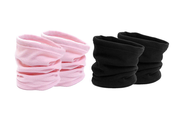 Two-Pack Multifunctional Neck Warmers - Five Colour Combos Available & Option for Four-Pack