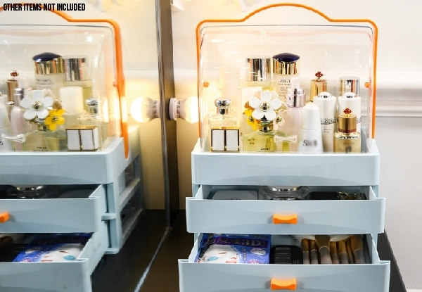 Modern Two-Drawer Makeup Storage Display Box