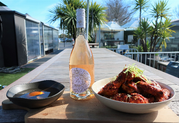One Bottle of Province Rameau D'Or Rose & One Kilo of Chicken Wings to Share