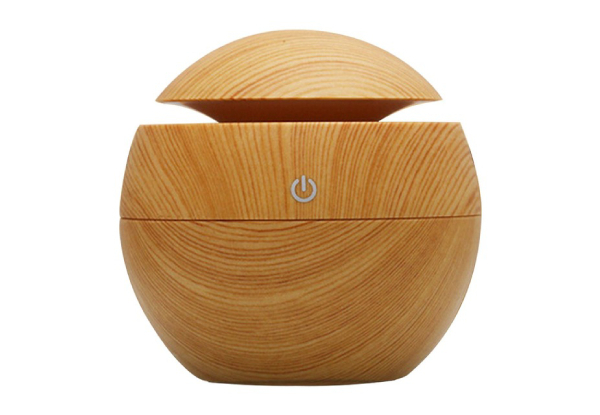 USB Wood Grain Ultrasonic Mist Humidifier - Two Colours Available & Option for Two