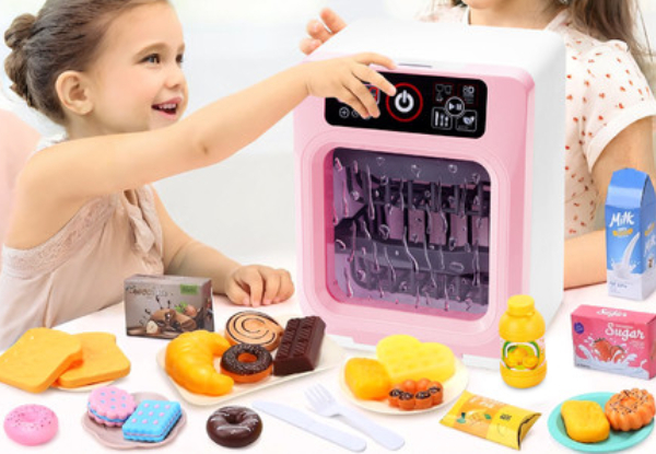 Kids Dishwasher Playset with Lights, Sound & Timer