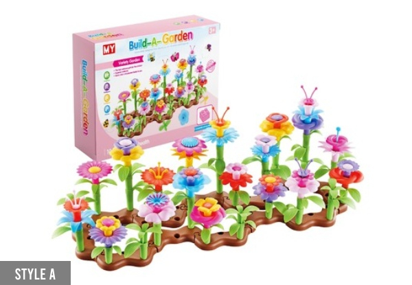 104-Piece Flower Garden Building Toy Set - Two Styles Available
